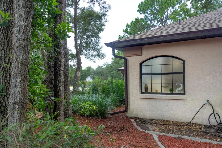 Mature landscaping