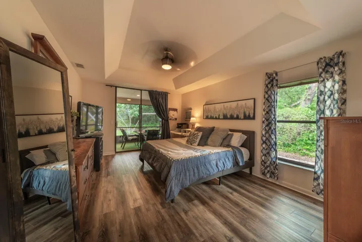 Coffered ceilings primary bedroom