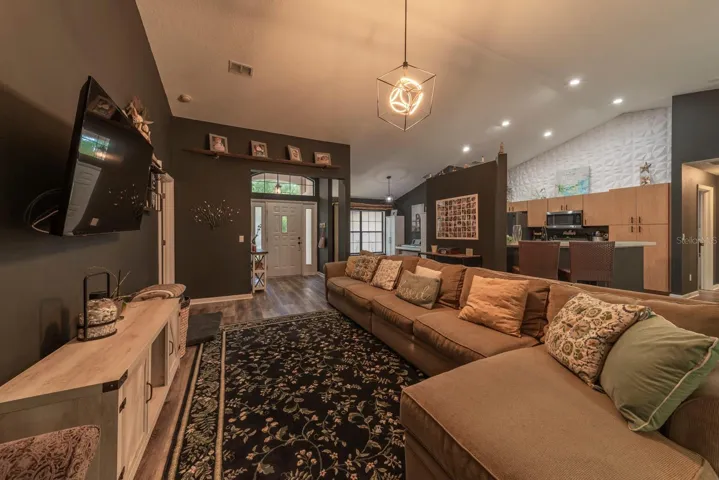 Generously sized living room