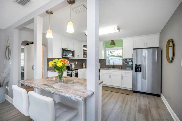 Upgraded granite countertops