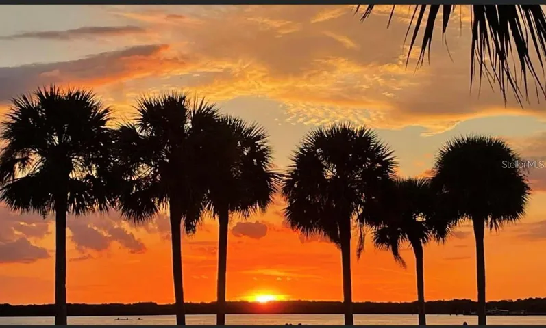 Sunset on Dunedin Causeway