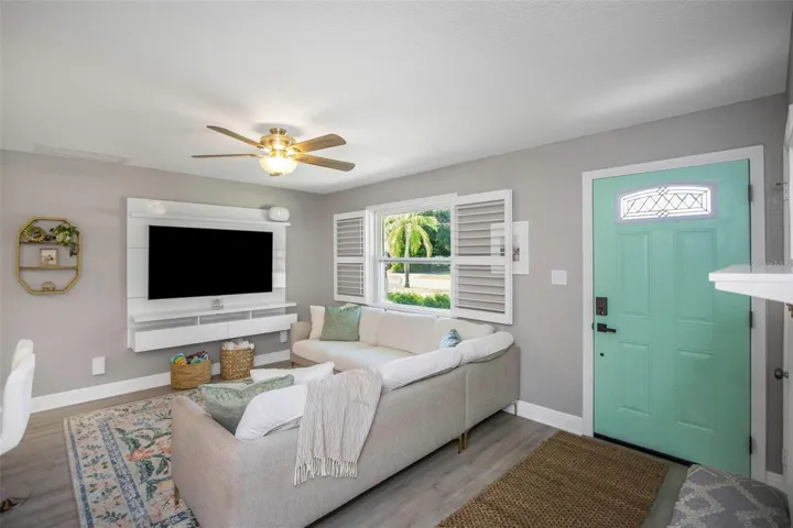 Impact windows with Plantation Shutters