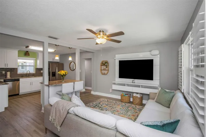 Open and airy floor plan