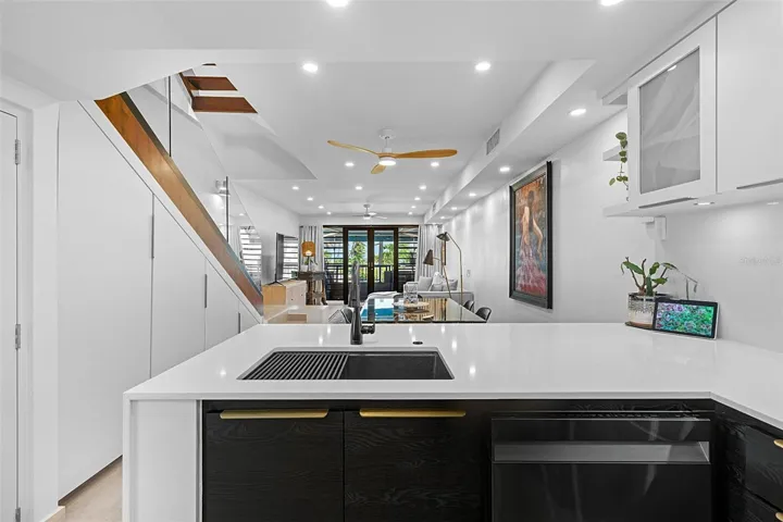 1st Floor - Kitchen into Living