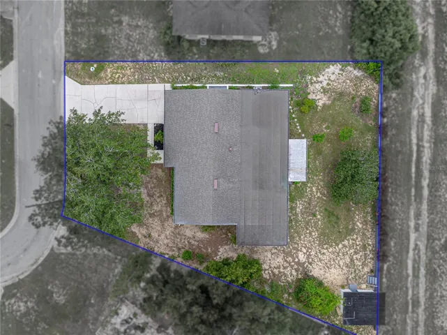 Aerial with parcel overlay