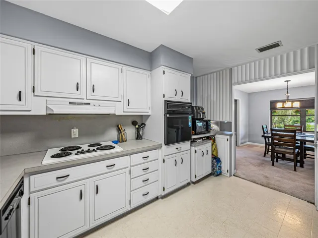 Kitchen looking into dining room