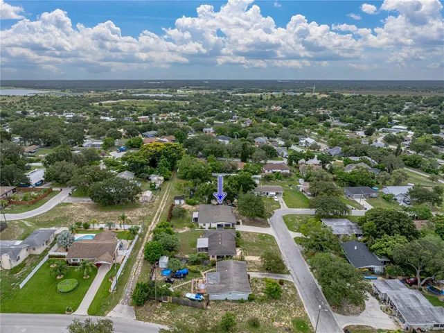 Aerial looking East