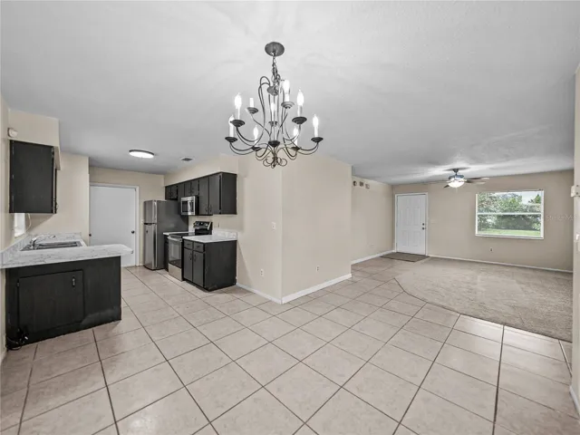 View of Living room/Dining/Kitchen