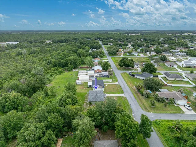 Aerial view looking North