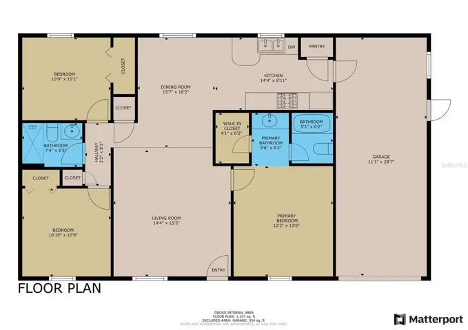 Floor plan (all measurements are approx)