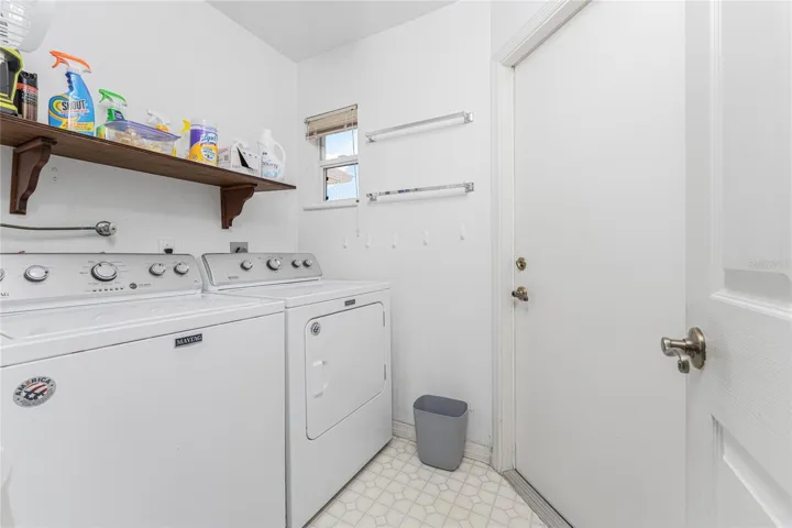 Inside Laundry room - washer and dryer are included.