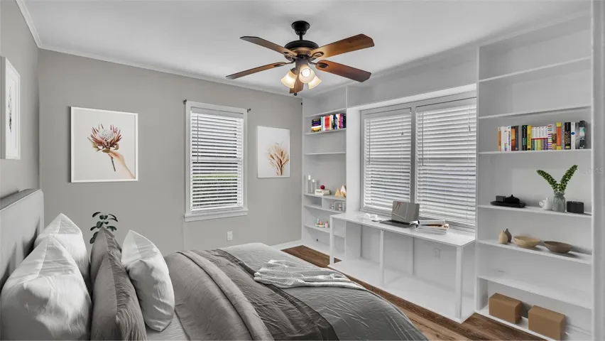 Bedroom #2 with lots of storage & 2 closets too