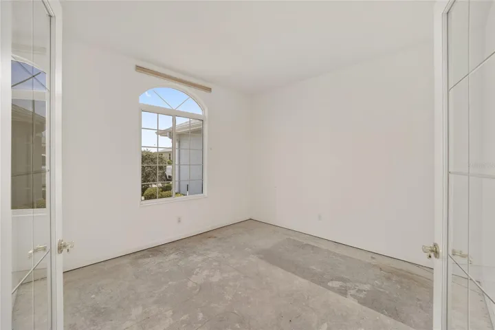 Double door entry to Office/Den