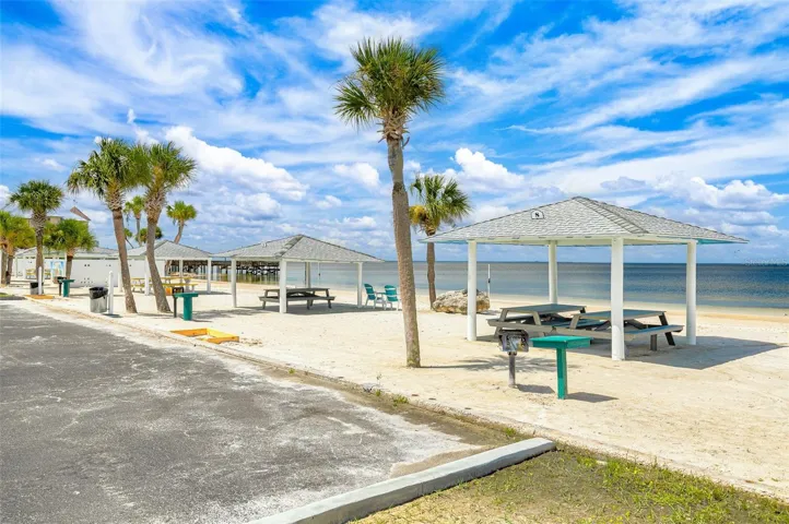 Private community beach