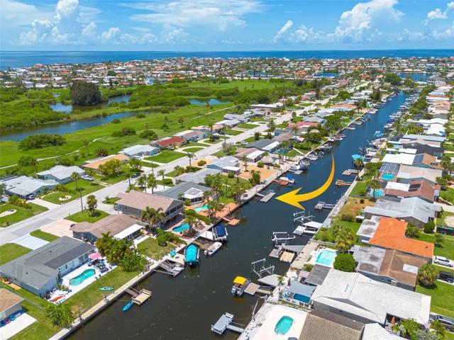 View of Community Park and the Gulf of Mexico