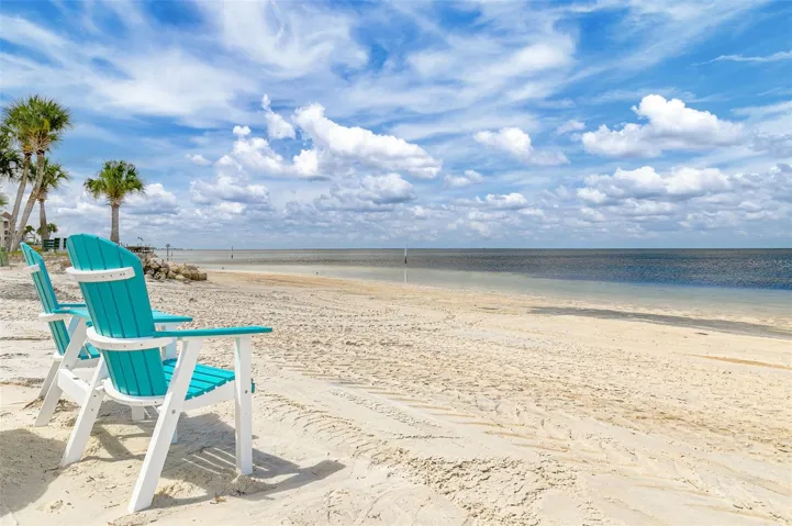 Private community beach