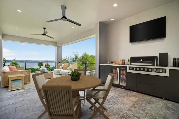 **Virtually Staged** Lanai with optional summer kitchen