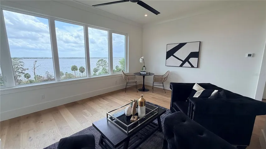 Second floor loft with lake view