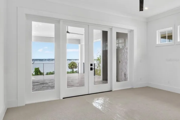 Master suite with lake view
