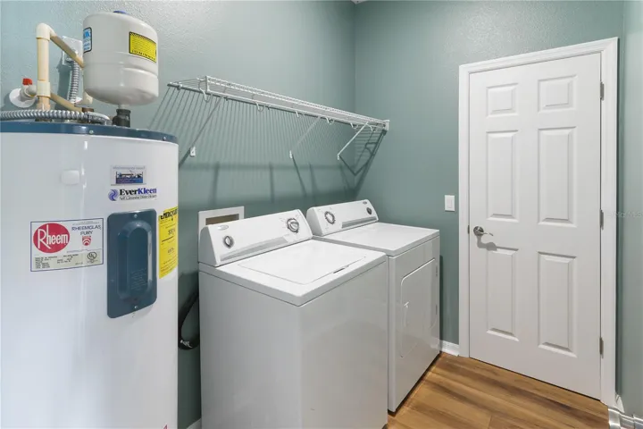 Upstairs laundry utility room