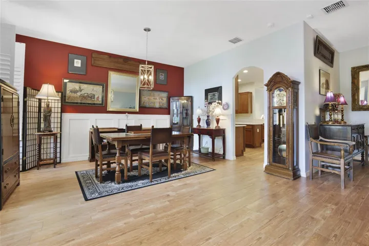 Formal Dining Room open to formal living room