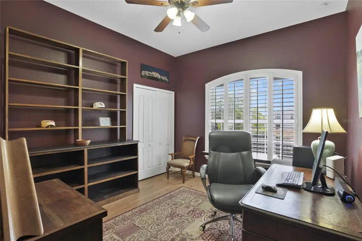 4th Bedroom close to Primary bedroom is set up for office space currently