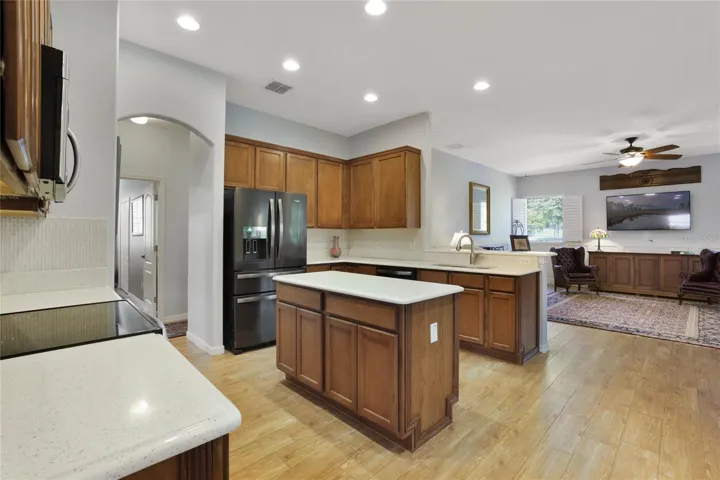 Kitchen has lots of counter space