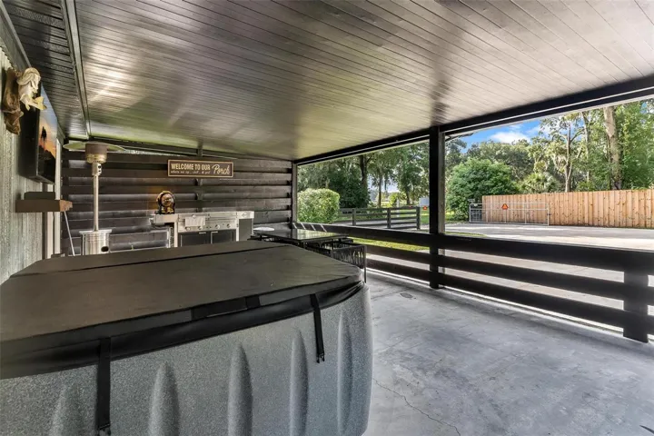 Lanai Area with Hot Tub and Outdoor Grilling Area