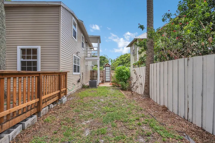 Side Yard and Balcony  (North Side)