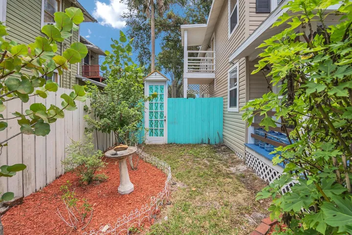 Side Yard and Balcony  (North Side)
