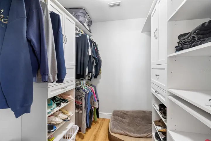 Custom walk in closet primary