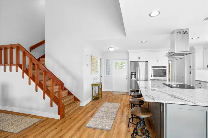 Kitchen and stairs