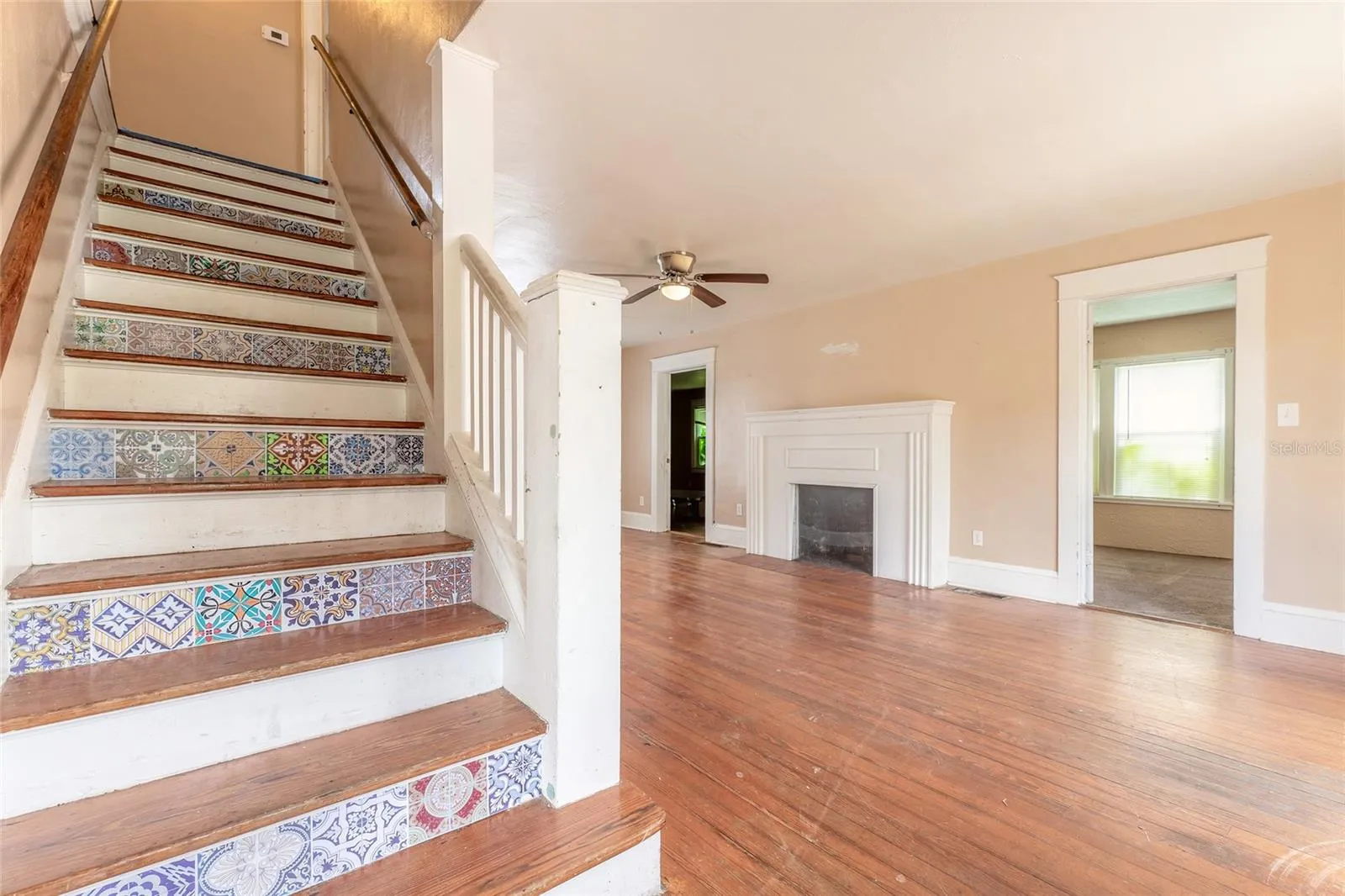 3 bedrooms and 2 baths upstairs