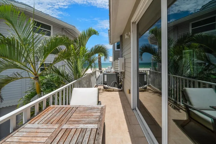 Beach views from Guest house balcony