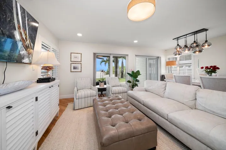 Living Room, opens to the beach