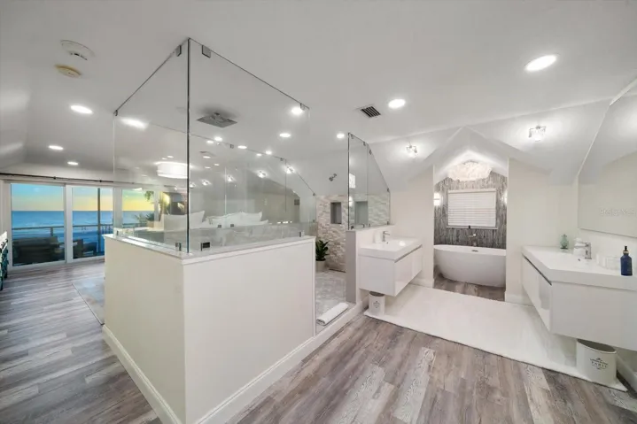 Primary Suite bath at Twilight