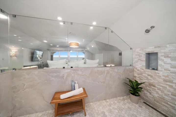 Your view from this one of a kind shower