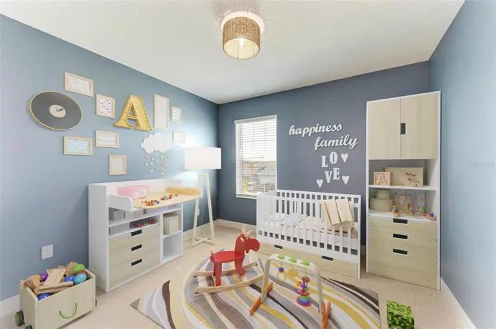 Bedroom 3 With staging