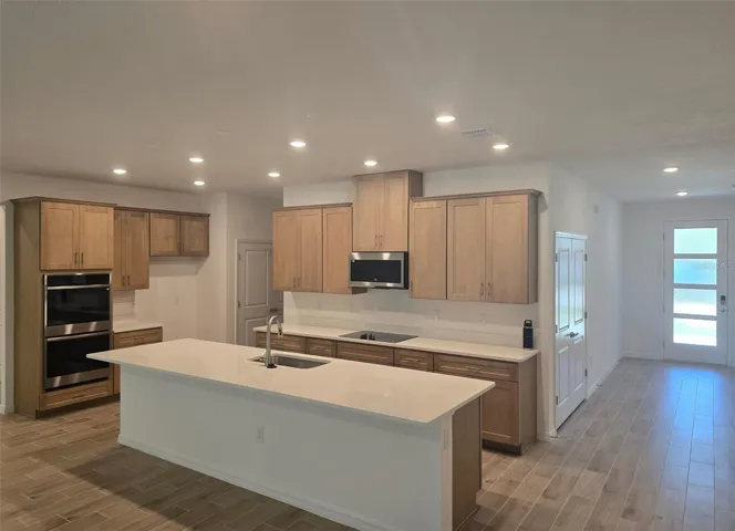 Very spacious with modern cabinets
