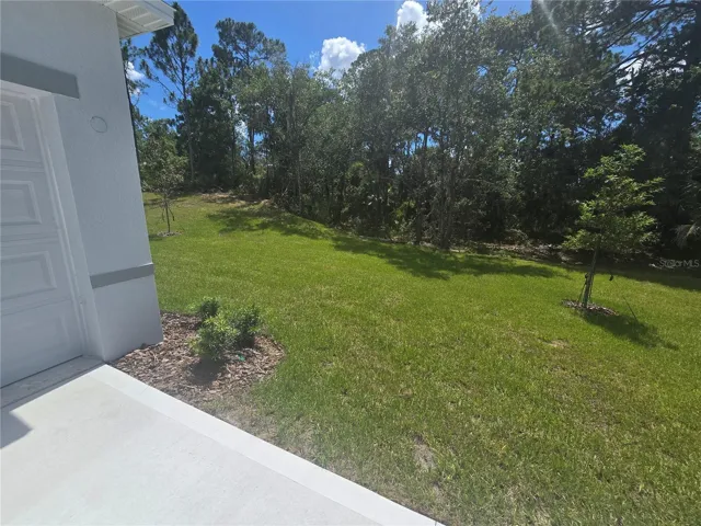 Open side yard