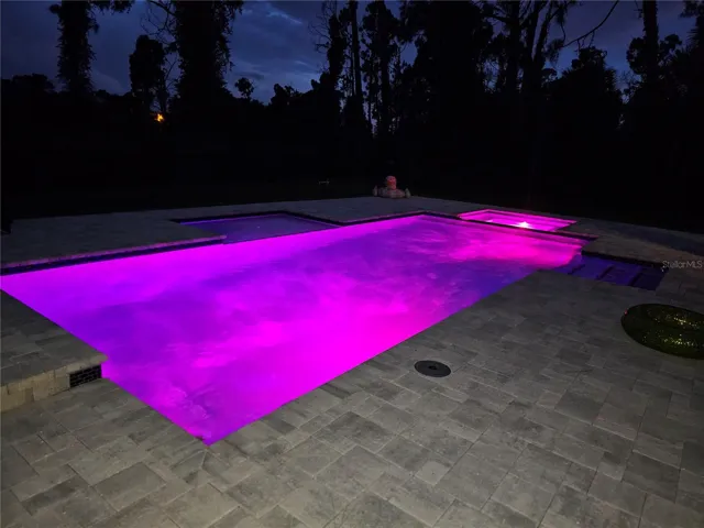 Pool at night