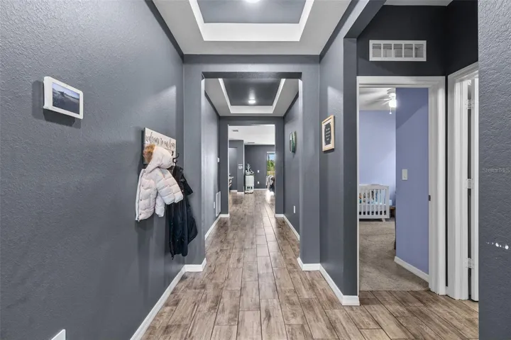 Hallway walking in