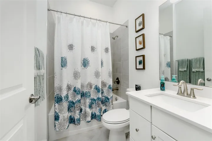 Guest Bedroom full bathroom.
