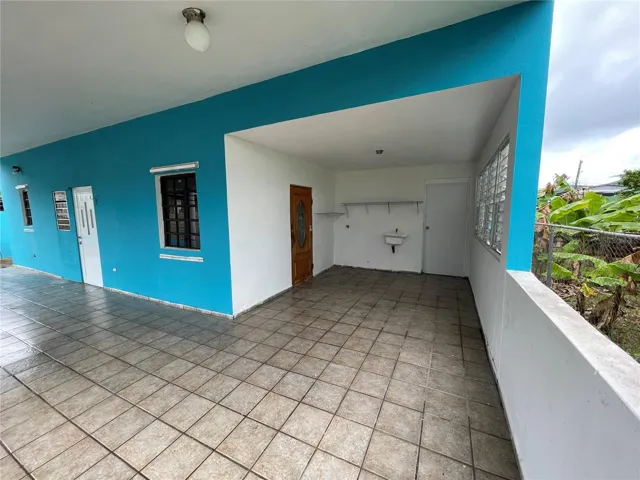 Balcony and garage