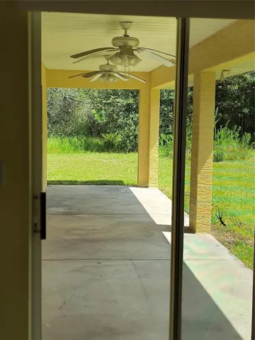 Glass door lead to Patio