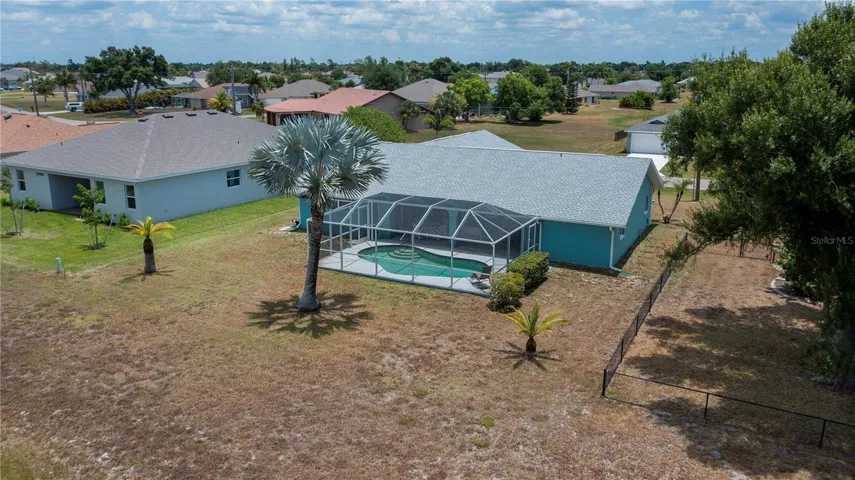 Backyard overhead view.
