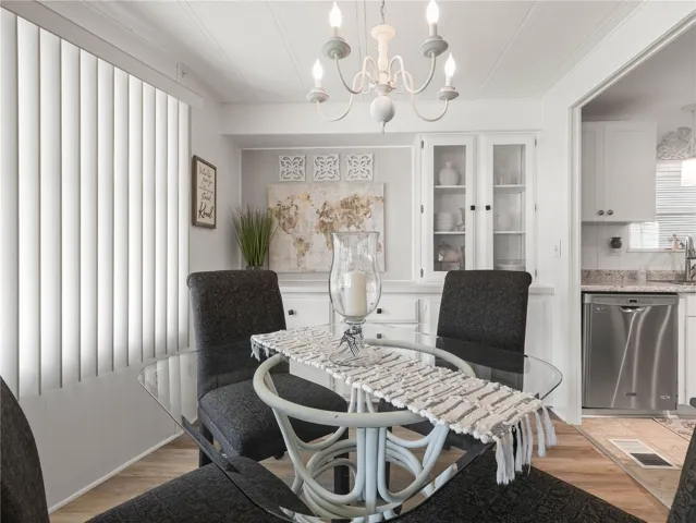 Dining Room with Built in Cabinet