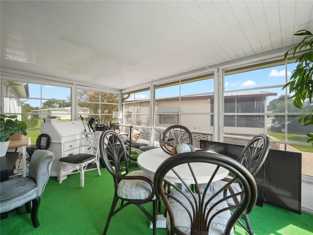 Screened in porch with vinyl windows