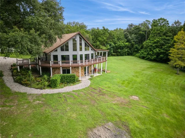 ARIEL VIEW OF FRONT OF THE HOUSE