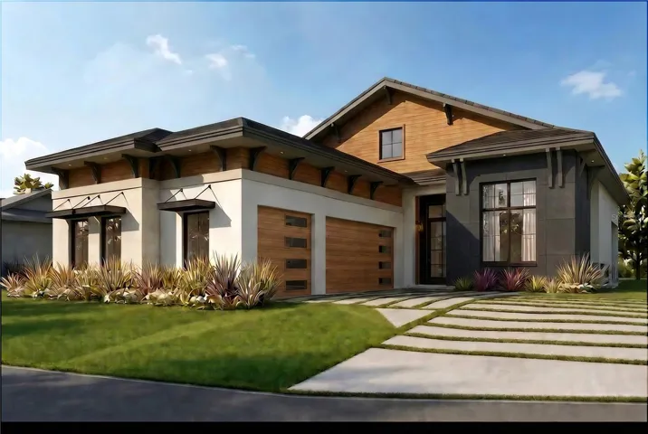 Front Exterior Architectural Rendering